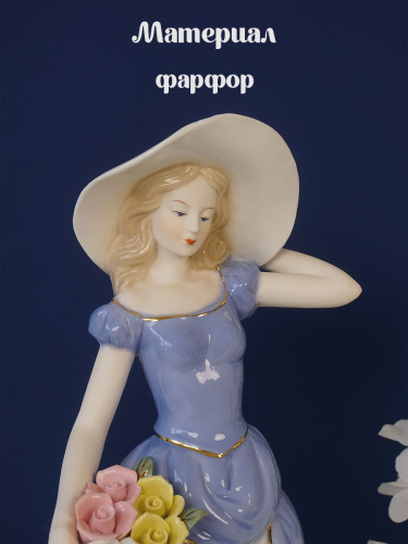 Фигурка декоративная "Девушка", L18 W12 H31 см фото 3