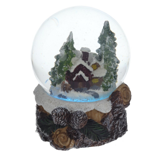 Фигурка декор в стекл шаре "Домик" (подсвет, LR44x2 н/п), D 6 см, L7 W7,5 H8 см, 2в. фото 5 Фигурка декор в стекл шаре "Домик" (подсвет, LR44x2 н/п), D 6 см, L7 W7,5 H8 см, 2в. фото 5