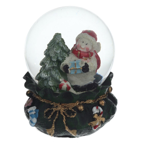 Фигурка декоративная "Снеговик" в стекл шаре, L6 W6 H8,5 см, 2в. фото 2 Фигурка декоративная "Снеговик" в стекл шаре, L6 W6 H8,5 см, 2в. фото 2