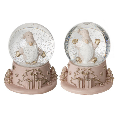 Фигурка декор в стекл шаре "Гном", D5 см, L5,5 W5 H6 см, 2в.