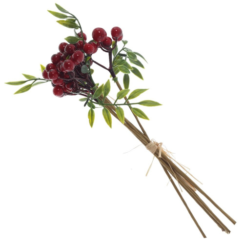 Ветки искусственные "Букет Рябины", L6 W6 H25 см фото 3