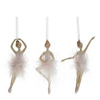 Изделие декоративное подвесное "Балерина", L3,5 W1,5 H12 см, 3в. Изделие декоративное подвесное "Балерина", L3,5 W1,5 H12 см, 3в.