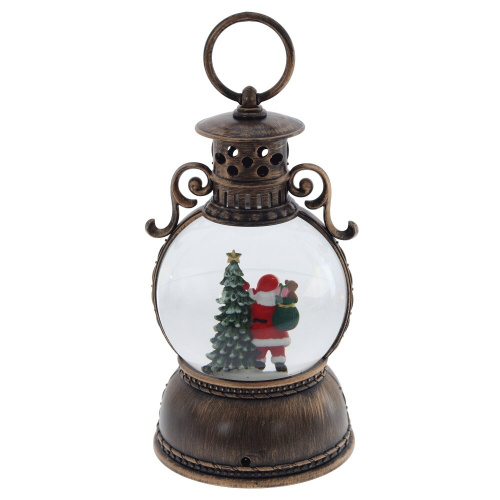 Изделие декоративное "Фонарь" (подсвет, муз, вьюга, 3хААА н/п +USB), D 10 см, L11 W11 H24 см фото 4 Изделие декоративное "Фонарь" (подсвет, муз, вьюга, 3хААА н/п +USB), D 10 см, L11 W11 H24 см фото 4