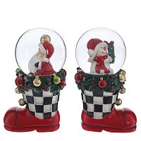 Фигурка декоративная "Снеговик/Дед Мороз" в стекл шаре, D 4.5 см, L5,5 W5 H9 см, 2в. Фигурка декоративная "Снеговик/Дед Мороз" в стекл шаре, D 4.5 см, L5,5 W5 H9 см, 2в.
