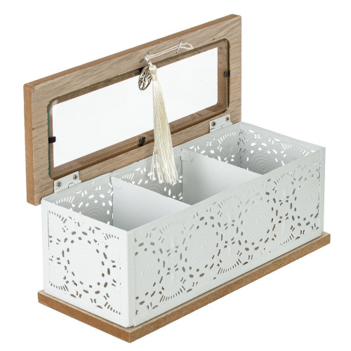 Шкатулка для чайных пакетиков, L22 W8,5 H9 см фото 2