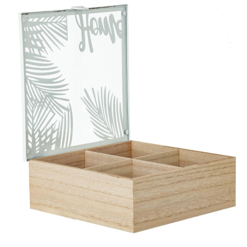 Шкатулка для чайных пакетиков, L20 W20 H7,5 см фото 2