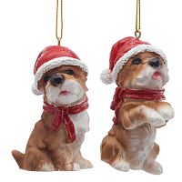 Фигурка декоративная подвесная "Собачка", L3,5 W5 H7 см, 2в.