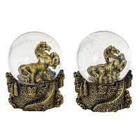 Фигурка декор в стекл шаре "Лошадь", L7 W7,5 H8,5 см, 2в.