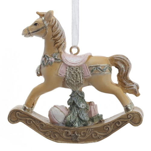 Фигурка декоративная подвесная "Лошадка-качалка", L7 W2 H7,5 см, 2в. фото 3 Фигурка декоративная подвесная "Лошадка-качалка", L7 W2 H7,5 см, 2в. фото 3