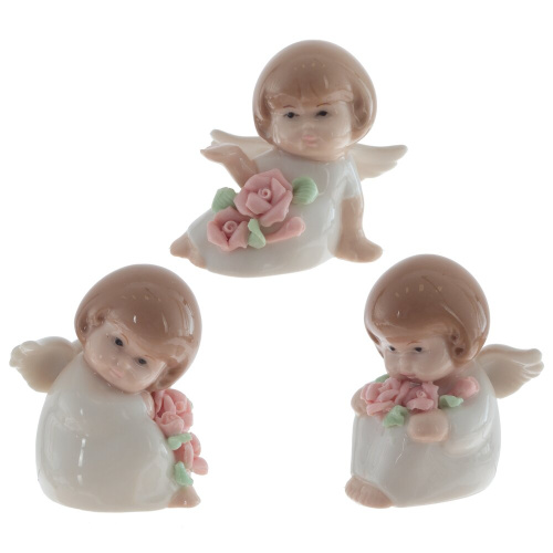 Фигурка декоративная "Ангел", L5 W4 H6 см, 3в.