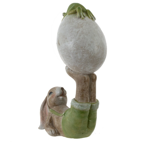 Фигурка декоративная "Заяц с яйцом", L11 W7 H18,5 см фото 2