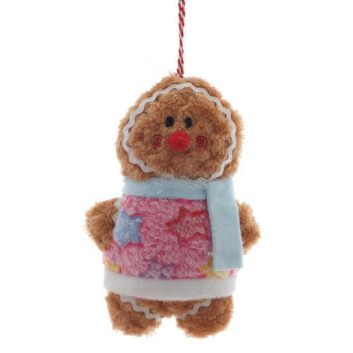 Игрушка набивная подвесная "Пряничный человечек", L9,5 W5,5 H15 см, 3в. фото 3 Игрушка набивная подвесная "Пряничный человечек", L9,5 W5,5 H15 см, 3в. фото 3