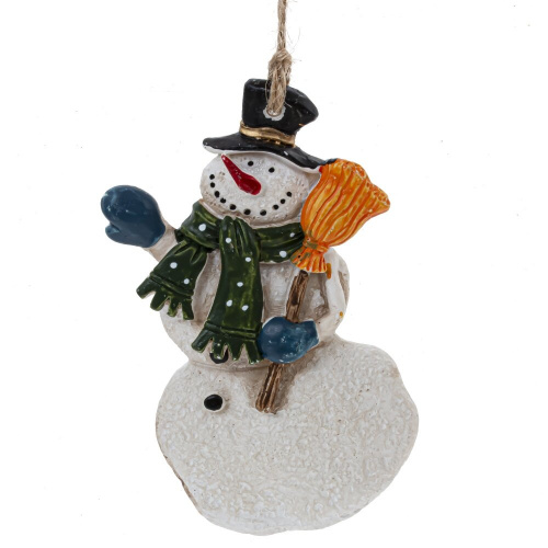 Изделие декоративное подвесное "Снеговик", L6 W1 H9 см, 6в. фото 6 Изделие декоративное подвесное "Снеговик", L6 W1 H9 см, 6в. фото 6