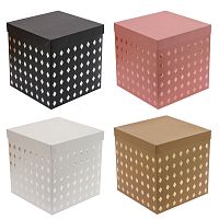 Коробка подарочная (бумага 350г/м2), L29,5 W29,5 H30 см, 4в.