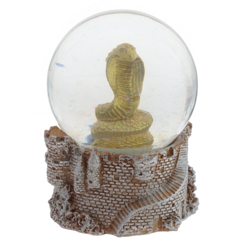 Фигурка декоративная в стекл шаре "Змея", D 6,5 см, L7 W7 H11 см, 2в. фото 2