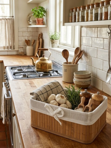 Корзина, L22 W16 H10 см фото 2