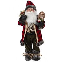 Дед Мороз, L27 W17 H43 см( высота с поднятым колпаком 60см)