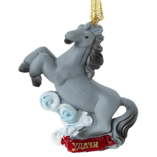 Фигурка декоративная подвесная "Лошадка", L6,5 W3 H7,5 см, 4в. фото 5 Фигурка декоративная подвесная "Лошадка", L6,5 W3 H7,5 см, 4в. фото 5