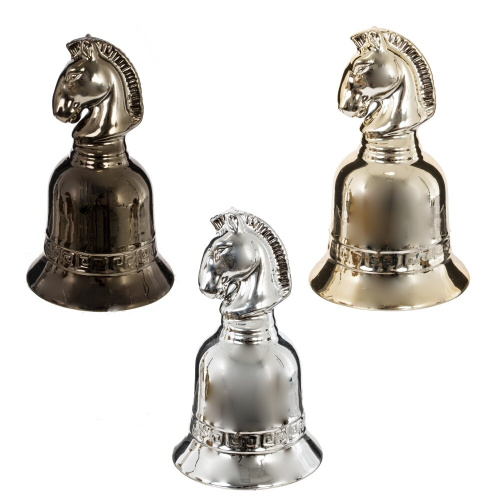 Колокольчик "Лошадь", L6 W6 H10 см, 3в.