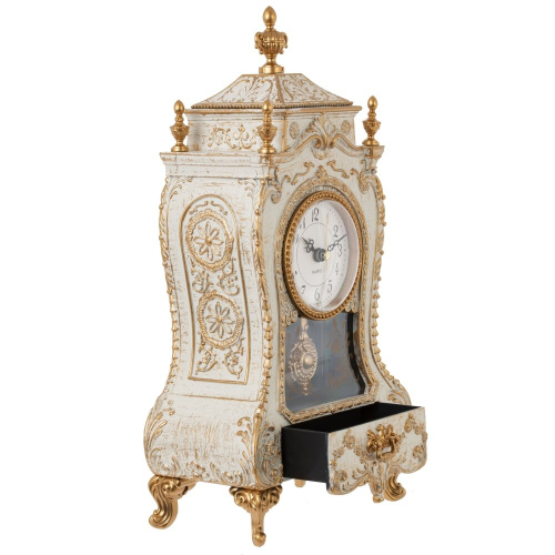 Часы настольные декоративные с музыкальной шкатулкой, L16,5 W9 H32 см, (1xАА не прилаг.) фото 6