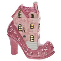 Фигурка декоративная с подсветкой "Домик-туфелька", L22,5 W9,5 H24,5