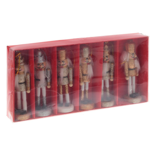 Набор из 6шт Украшение новогоднее "Щелкунчик", L27 W4 H13,5 см фото 8