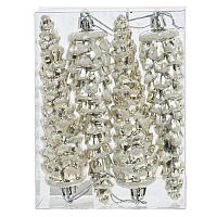 Набор из 4шт Украшение новогоднее "Шишка", L10,5 W3,5 H14 см Набор из 4шт Украшение новогоднее "Шишка", L10,5 W3,5 H14 см