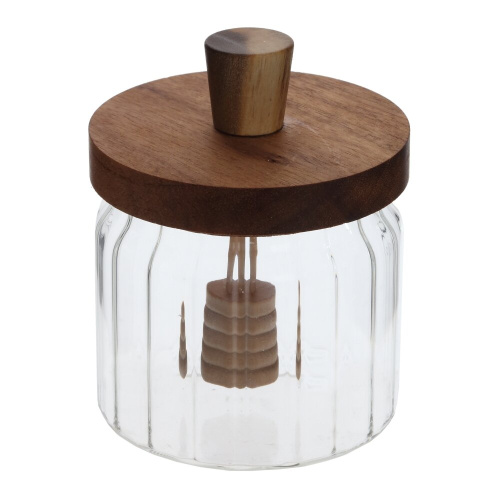 Банка для меда, 350 мл, L9 W9 H11,5 см