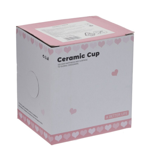 Кружка с крышкой и ложкой, 400 мл, L12 W9 H13 см фото 4