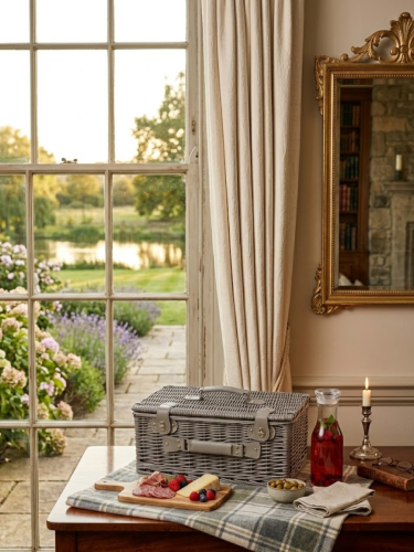 Корзина для пикника на 4 персоны, L45 W31 H20 см фото 5