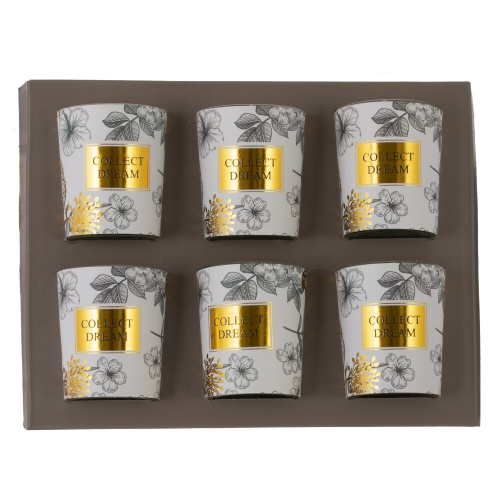 Набор из 6-ти свечей ароматических, L19 W15 H5 см фото 4