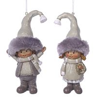 Фигурка декоративная подвесная "Дети",  L6 W5 H13 см, 2в.