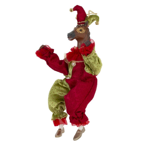 Игрушка набивная подвес "Лошадь-клоун", L16 W9 H36/24 см фото 2 Игрушка набивная подвес "Лошадь-клоун", L16 W9 H36/24 см фото 2