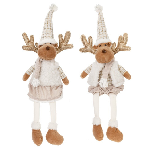 Игрушка набивная "Олень", L24 W20 H64/26 см, 2в. Игрушка набивная "Олень", L24 W20 H64/26 см, 2в.