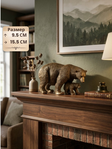 Фигурка декоративная "Медведи", L15,5 W7 H9,5 см