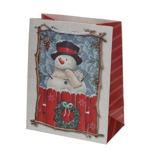 Пакет подарочный S (бумага 210г/м2, блок 12шт), L18 W10 H23 см, 4в. фото 5