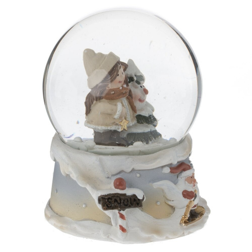 Фигурка декоративная "Дети" в стекл шаре, L7 W6,5 H8,5 см, 2в. фото 4 Фигурка декоративная "Дети" в стекл шаре, L7 W6,5 H8,5 см, 2в. фото 4