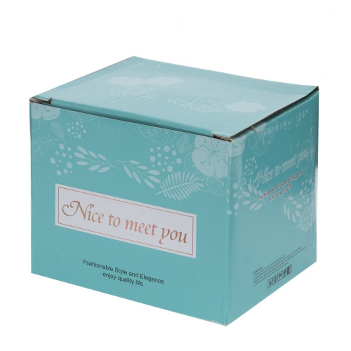 Кружка с крышкой и ложкой, 350 мл, L14 W9 H10 см фото 5