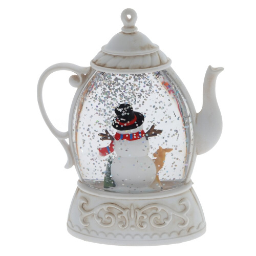 Изделие декоративное "Снеговик в чайнике" (подсвет, 2xAAA, н/п), L10,5 W4 H13,5 см фото 4 Изделие декоративное "Снеговик в чайнике" (подсвет, 2xAAA, н/п), L10,5 W4 H13,5 см фото 4