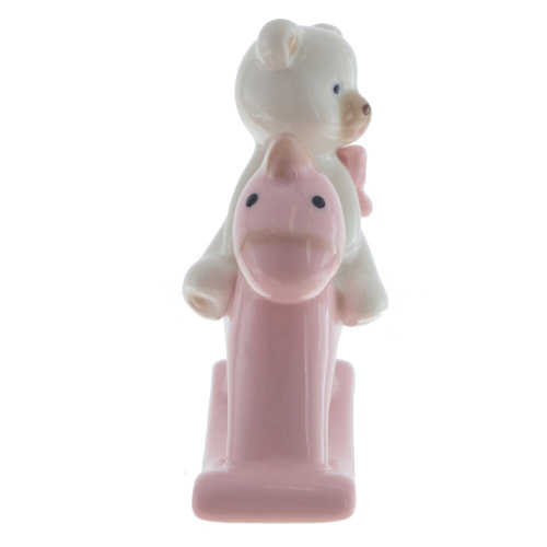 Фигурка декоративная "Мишка на лошадке", L8 W3,5 H8,5 см, 2в. фото 7