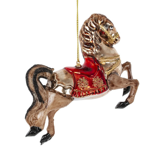 Украшение новогоднее "Лошадь", L12 W4 H10 см фото 3