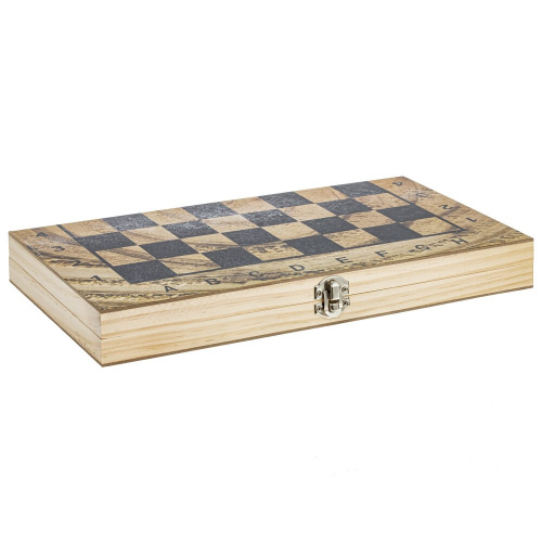 Игра настольная 3 в 1 (шахматы, шашки, нарды), L34 W17 H4 см