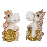 Фигурка декоративная "Лошадка", L4 W4,5 H6 см, 2в.