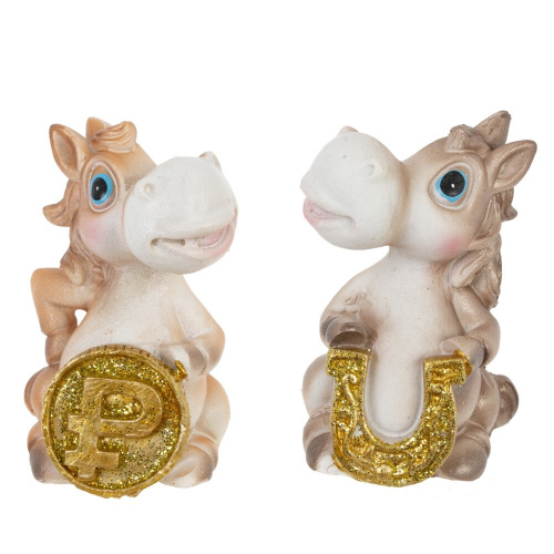 Фигурка декоративная "Лошадка", L4 W4,5 H6 см, 2в. Фигурка декоративная "Лошадка", L4 W4,5 H6 см, 2в.