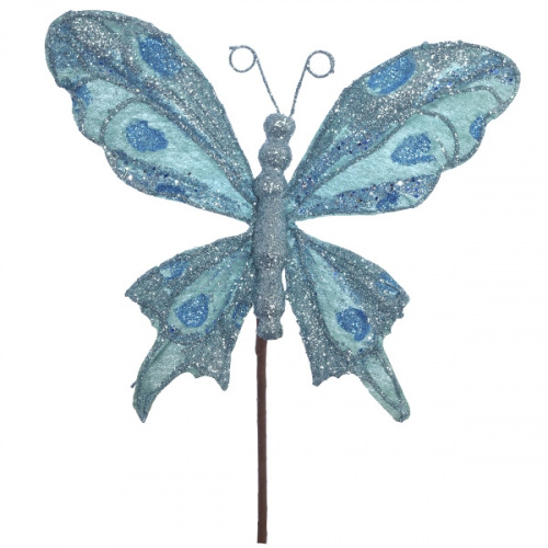 Изделие декоративное на клипсе "Королевская бабочка", L16 W3 H22 см Изделие декоративное на клипсе "Королевская бабочка", L16 W3 H22 см