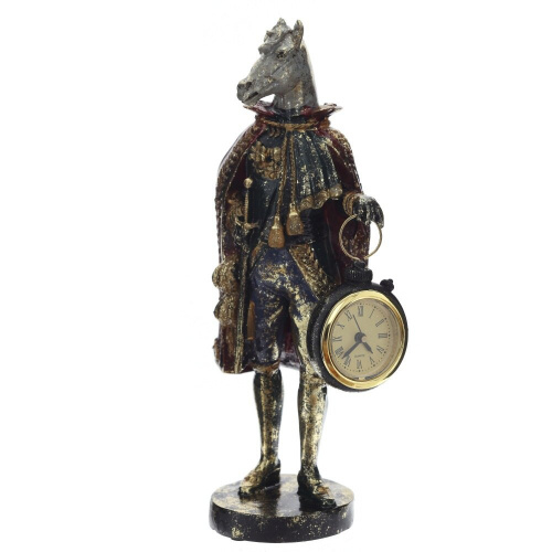 Фигурка декоративная "Лошадь" с часами D4см, (LR44x1), L12 W7,5 H24,5 см Фигурка декоративная "Лошадь" с часами D4см, (LR44x1), L12 W7,5 H24,5 см