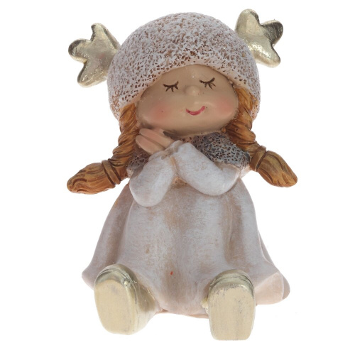 Фигурка декоративная "Мальчик/Девочка", L5,5 W6 H6,5 см, 2в.(цена за  штуку) фото 3