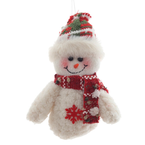 Снеговик подвесной, L12 W7 H18 см, 2в. фото 3