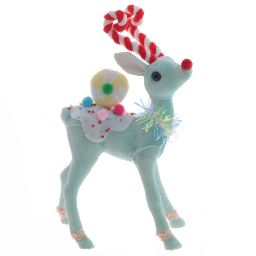 Фигурка декоративная "Олень", L14 W8 H21 см, 2в. фото 3