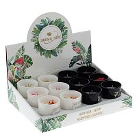 Свеча ароматическая (блок микс 12шт), L7 W7 H8 см, 2в.